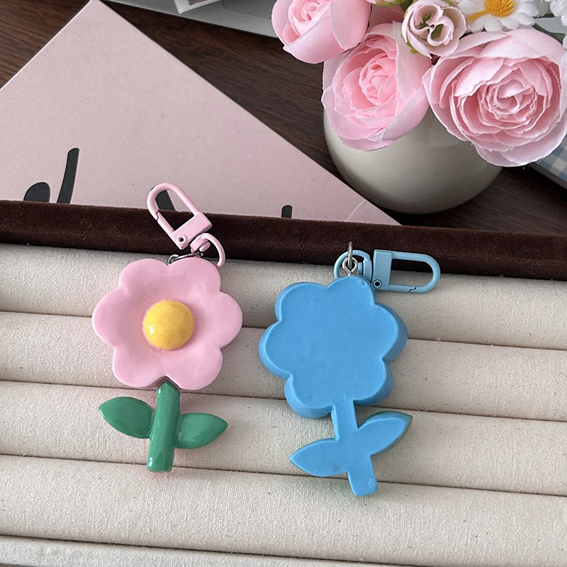 Cute Colorful Flower Keychain Flower Fashion Pendant Lovely Flower Keychain Backpack Decoration Couple Gifts