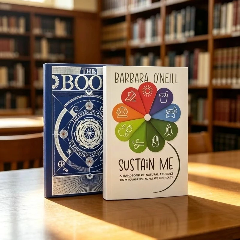 New Arrival 2Pcs English Paperback Book Set, Adult Reading Handbook, Health & Civilization Guide, Home Librar Decor,Reader Gift