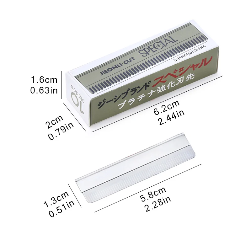 10/80Pcs Eyebrow Trimmer Hair Remover Stainless Steel Women Razor For Eyebrows Face Shaver Hair Removal Knife Salon Makeup Tools