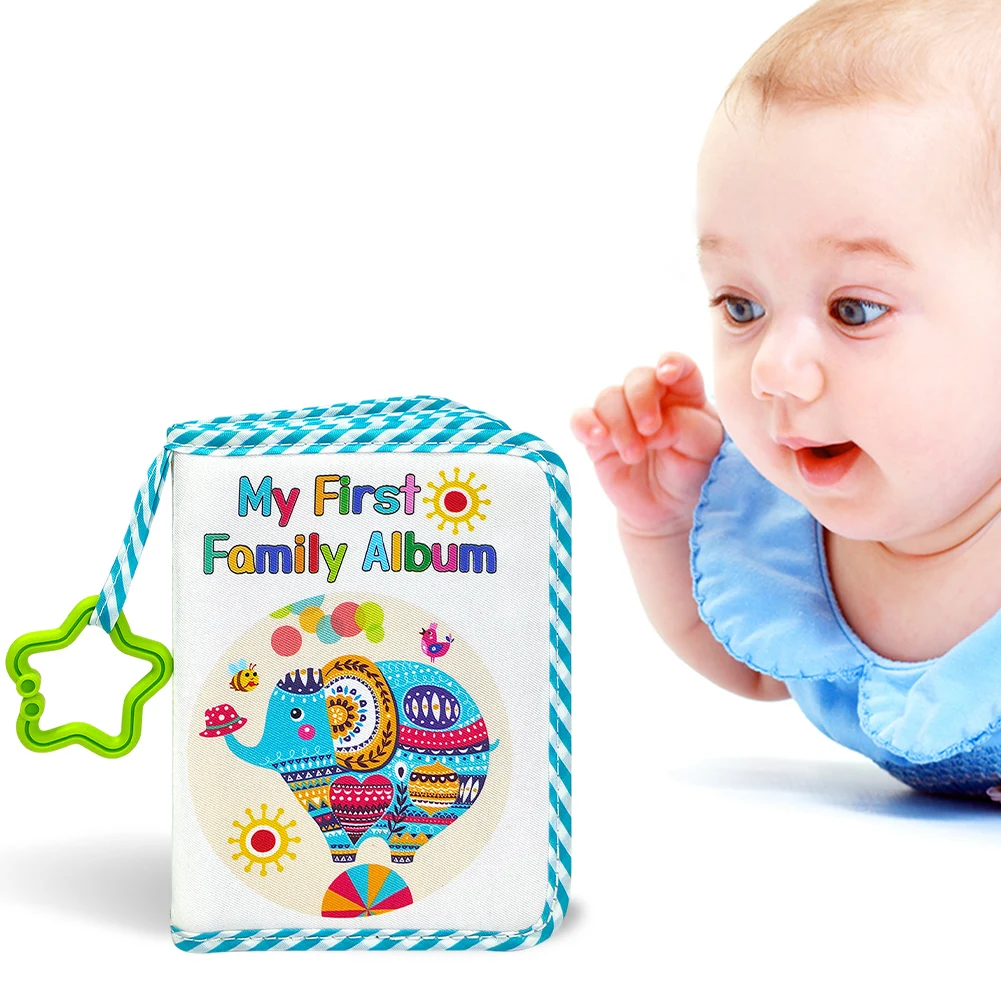 아기 사진 앨범 부드러운 천 유아 사진첩 아기 기억 앨범 귀여운 사진 앨범 가족 신생아 샤워 파티 기념품