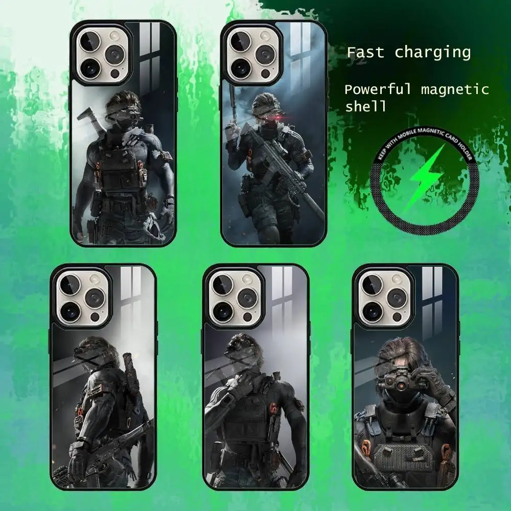 

D-Delta F-Force NOX Phone Case For iPhone17,16,15,14,13 Plus,Pro Max Magnetic For Magsafe Wireless Charging