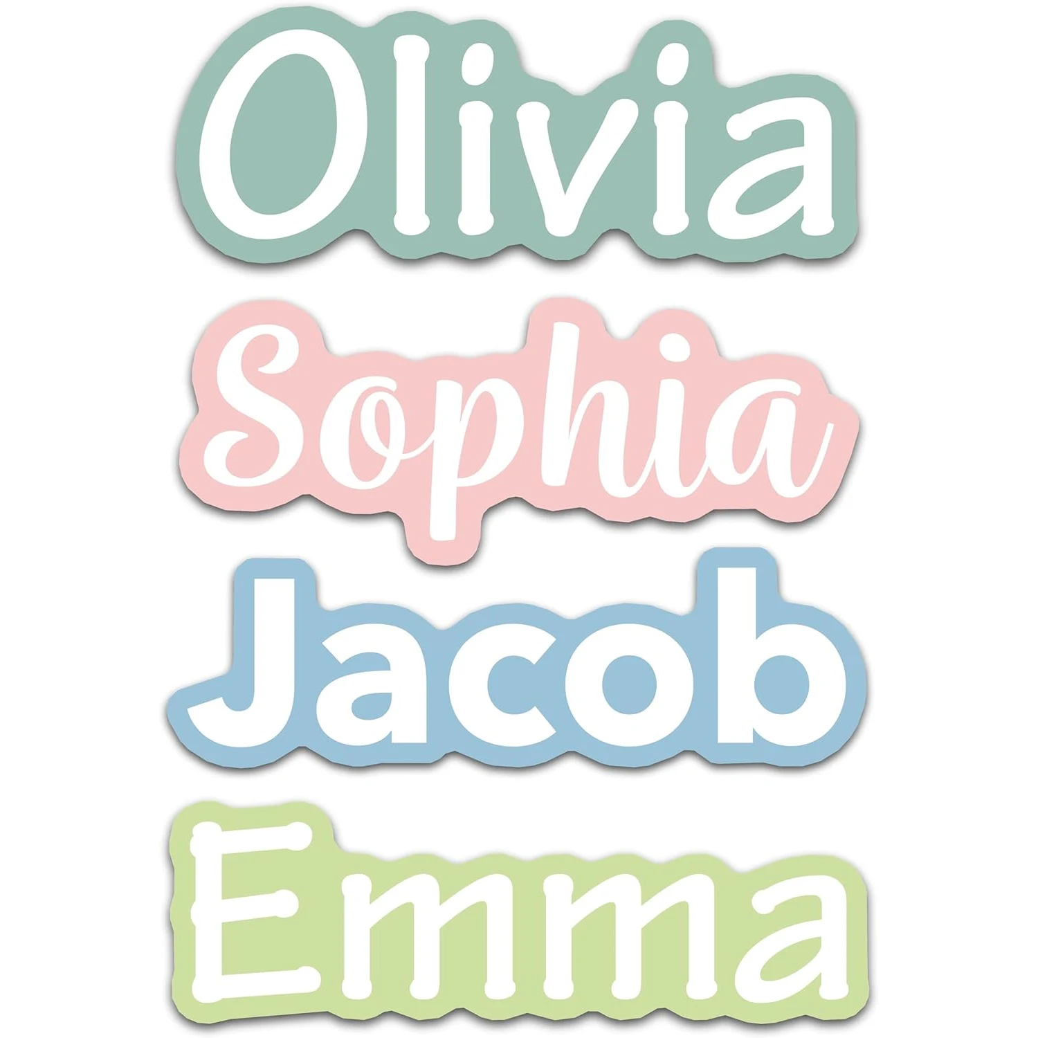 Custom Name Stickers for Water Bottles - Personalized Waterproof Vinyl Name Labels for Cups, Tumblers, Helmets, Laptop, Servers,