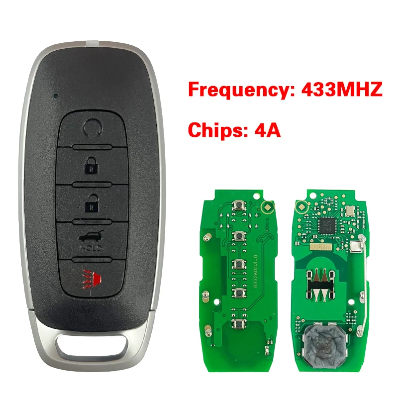 

CN027106 FCC ID KR5TXPZ3 PN 285E3-7LA7A For N-issan Rogue Kicks Versa Ariya Pathfinder 2022+ Smart Key Remote 433 MHz 4A Chip