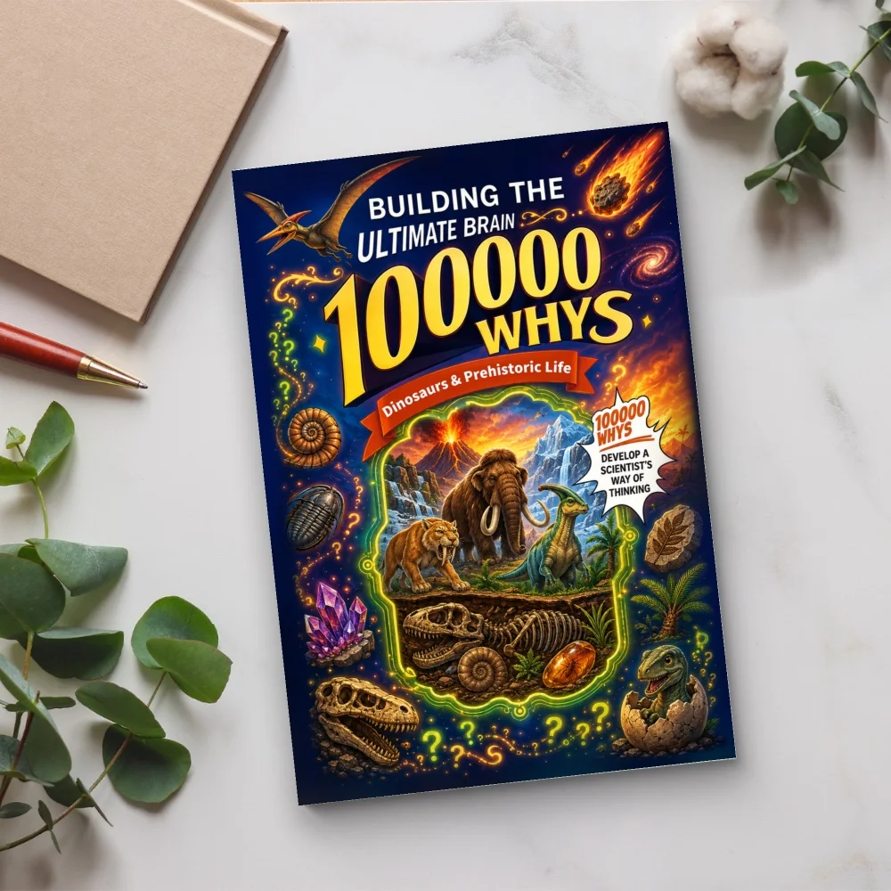 100,000 Whys Dinosaurs & Prehistoric World, Fun & Happy Science Kids Encyclopedia Dinosaur Q&A Early Educational Book
