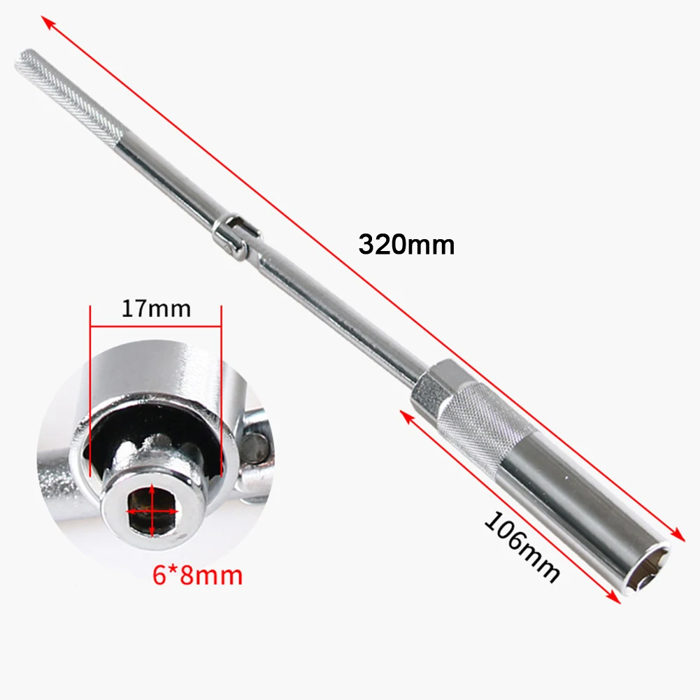 For Shock Absorber Removal Automotive Wrench 17mm Hex Wrench 106mm 4.17'' Ergonomic Shock Absorber Tool Ergonomic Design