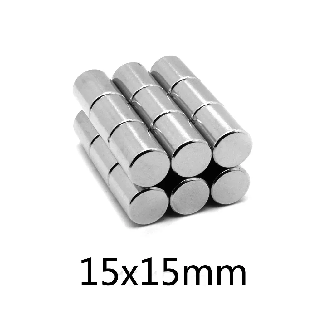 10/20/50/100/200 Pcs 15x15mm Powerful Magnets Neodymium Magnet For Fridge Small Magnets DIY Magnets For Fishing Circle Magnet