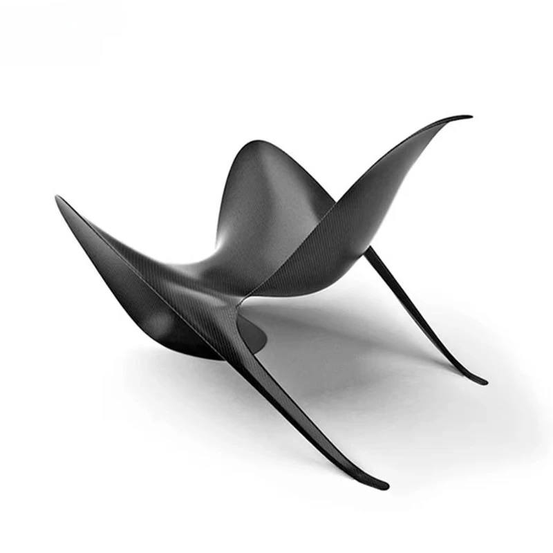 

Designer special-shaped fiberglass leisure chair, Nordic style simple style chair, wabi sandy wind villa model room chair