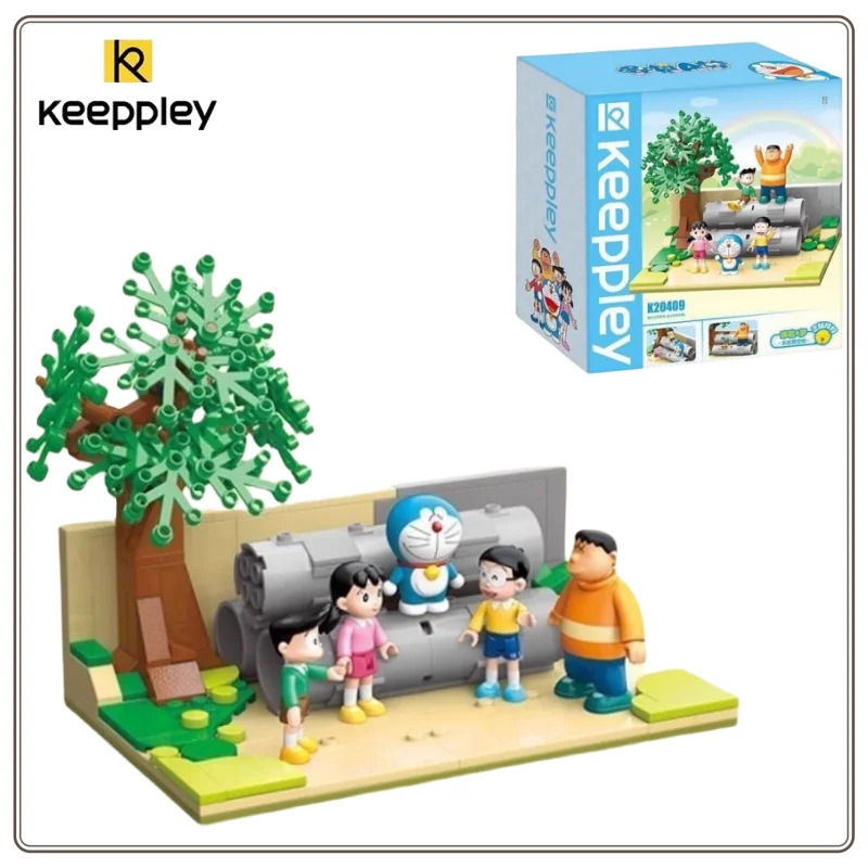 

Строительные блоки Keeppley Kawaii Doraemon, строительные блоки, цементная труба, модель открытого пространства в сборе, детские игрушки, подарок на день рождения для мальчика