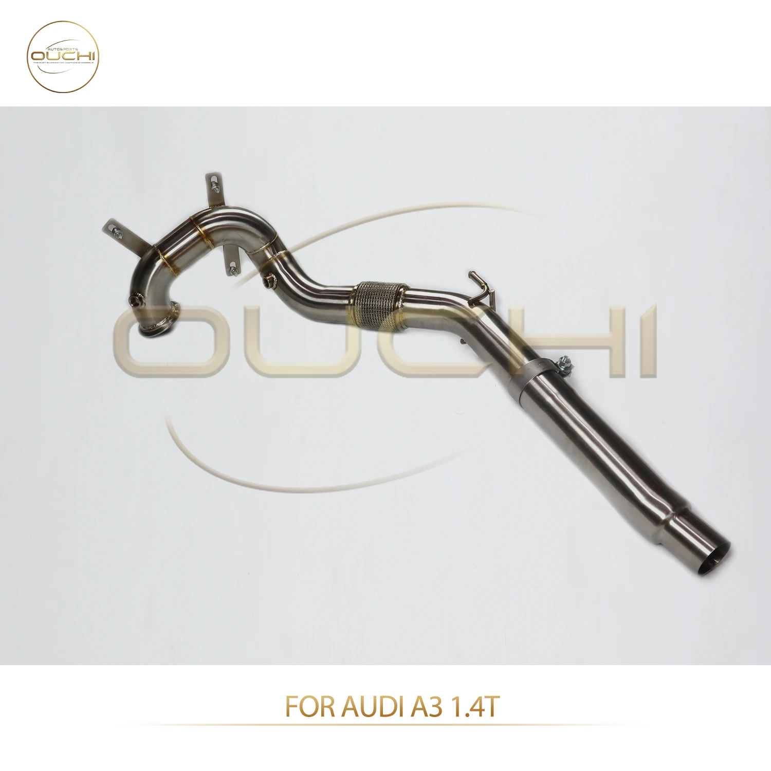 

OUCHI Factory Direct Sales Easy Install Downpipe for Audi A3 1.4T SS304 Without Thermal Insulation Customization Car Exhaust