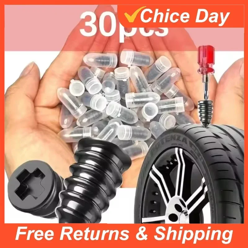 Car Motorcycle Vacuum Tyre Repair Nails Truck Scooter Bike Tire Puncture Repair Tools Rubber Nails Accessories Amagi