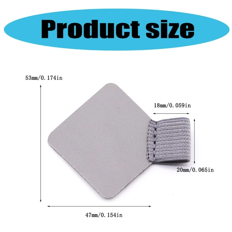 10Pcs  Adhesive Leather Pen Holder for Journal Planner Clipboard Leather Pen Rings Holder Leather Elastic Pen Holder