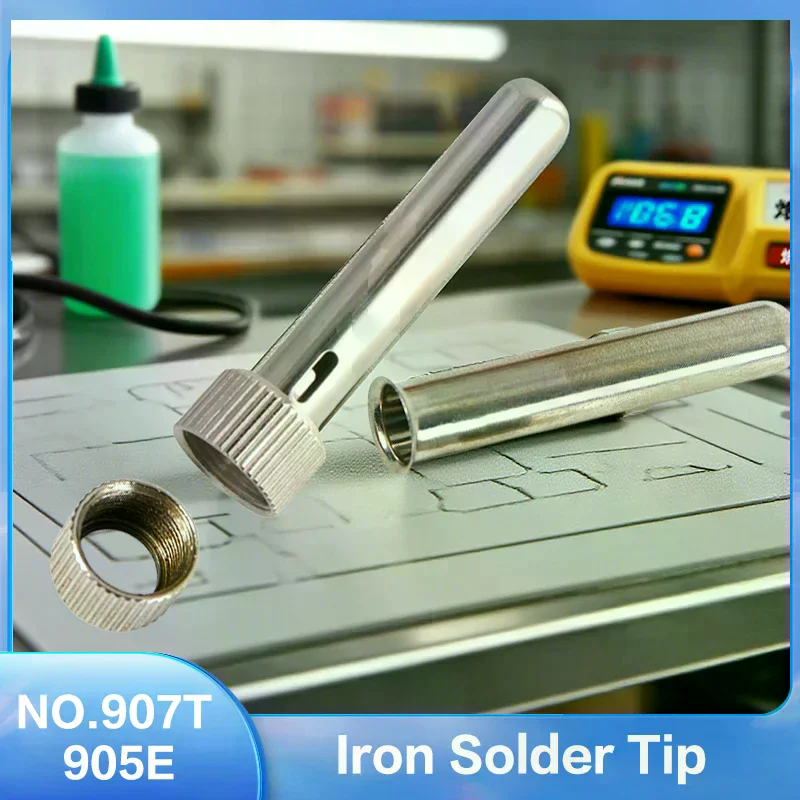 

10 шт., электрический паяльник, паяльное жало, рукав, адаптер для ручки для No 907T 905E