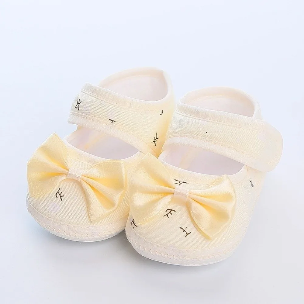 

New 0-12months Toddler Shoes Anti-slip Breathable Soft Bottom Shoes Comfortable Cute Bow Princess Shoes Spring Summer