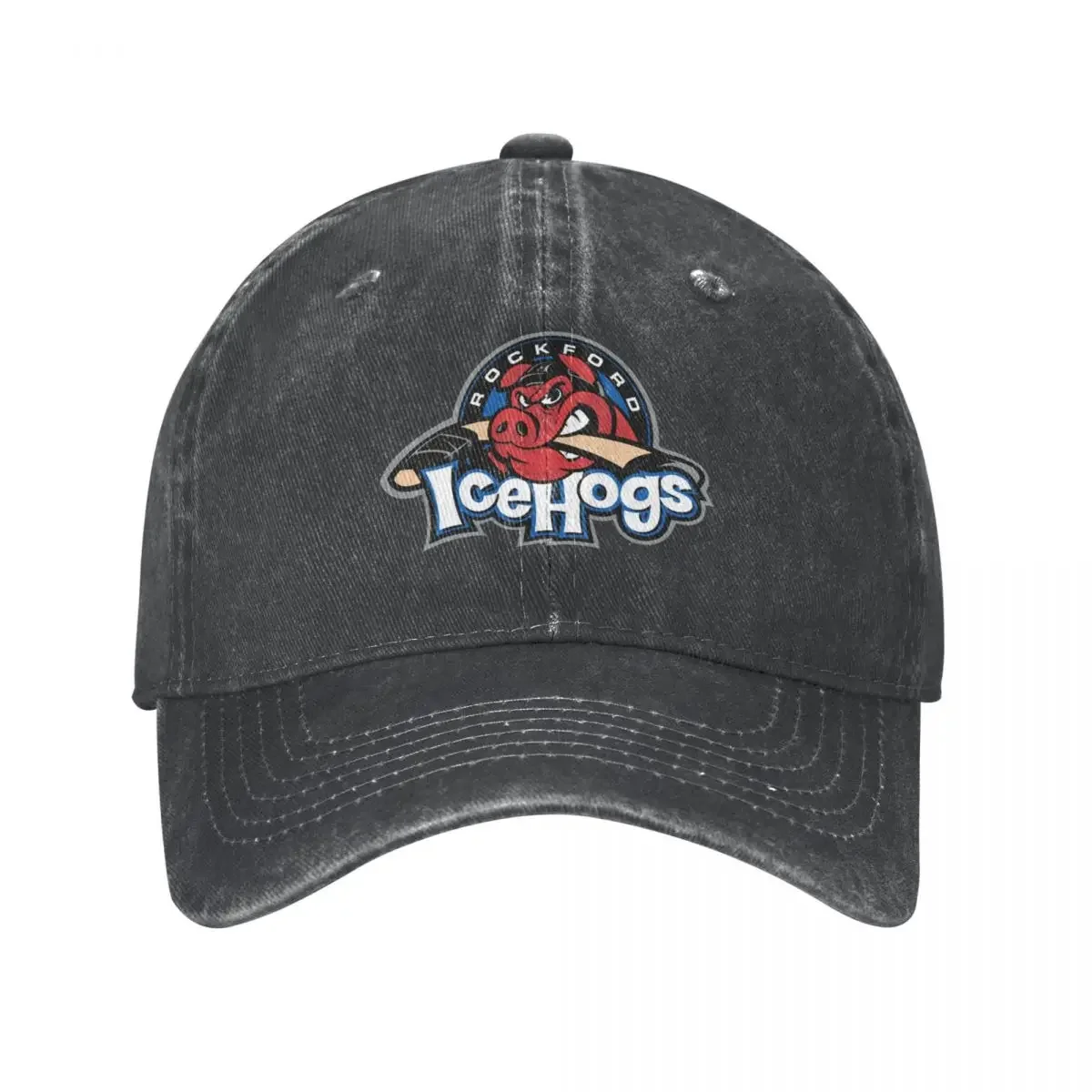 IceHogs-Logo Kowbojski kapelusz Vintage Czapka sportowa Nowość w kapeluszu Wojskowa czapka taktyczna Kapelusze Kobieta męska