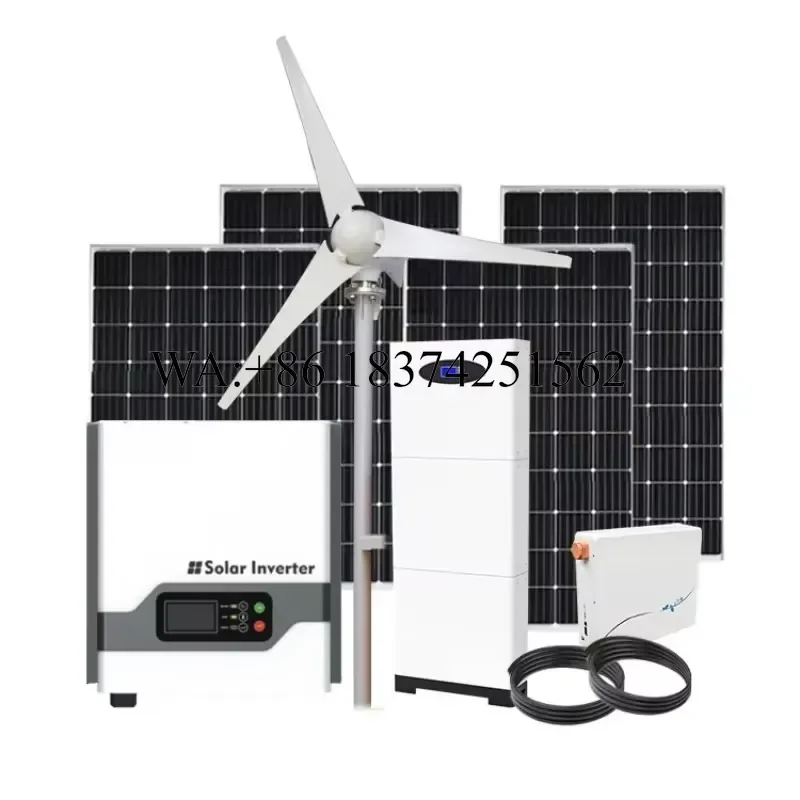 Wmwmnu for 10kw 15kw Home Use Horizontal Axis Wind Turbine Generator System Solar and Wind Hybrid Power Generation