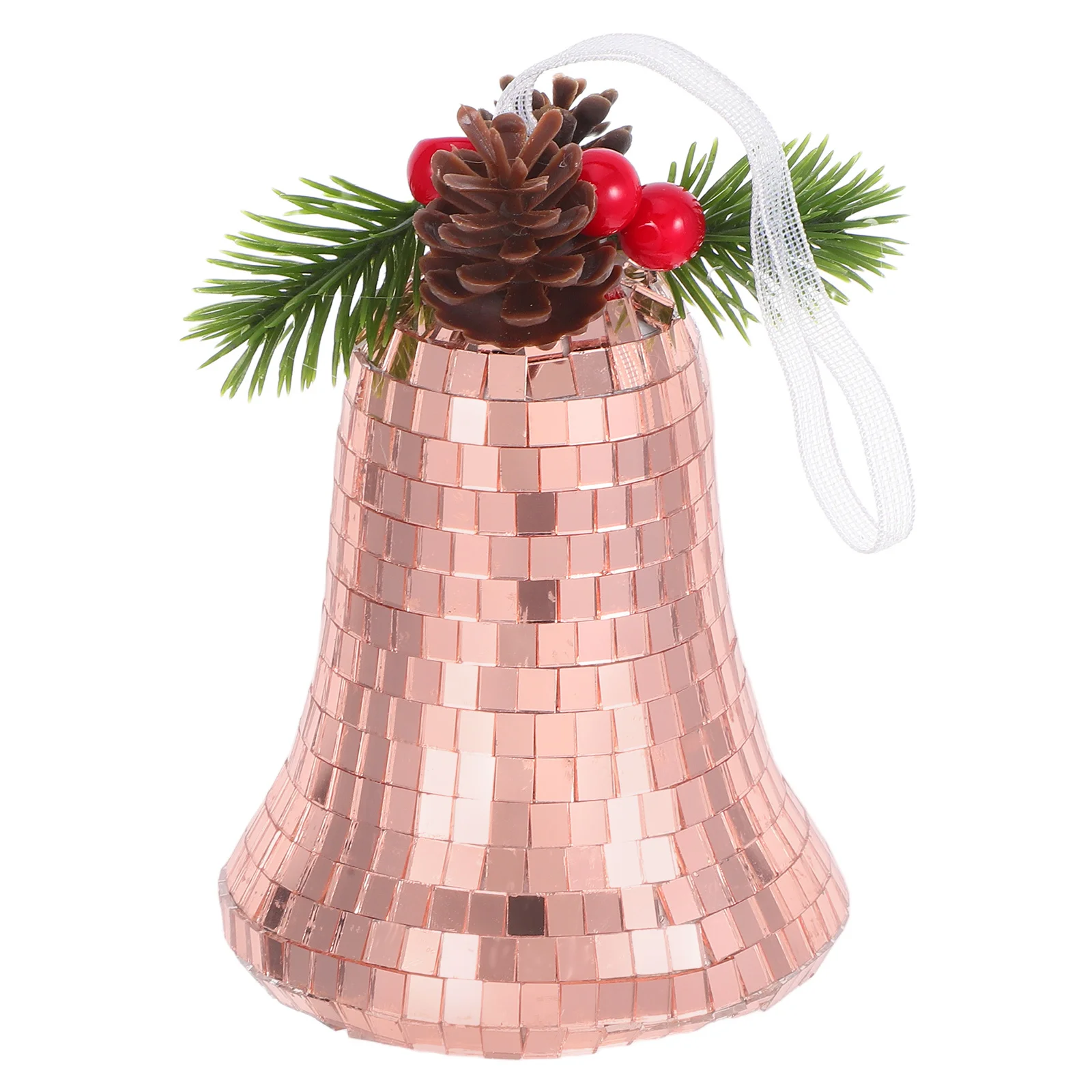 

Charming Reflective Glass Bell Ornament Disco Style Pendant for Christmas Decorations Tree Hanging Holiday Party Decoration