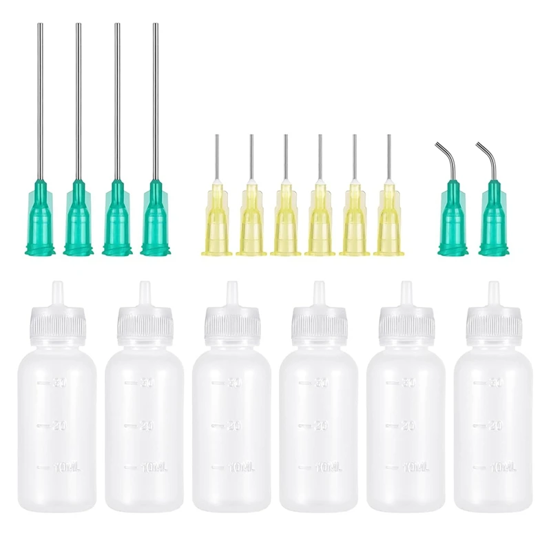 Nadelspitzen kleber Applikator flaschen, Präzisions spitze Quetsch flasche Nadel öler für Farbe Handwerk Quilling Kleber Flüssigkeit