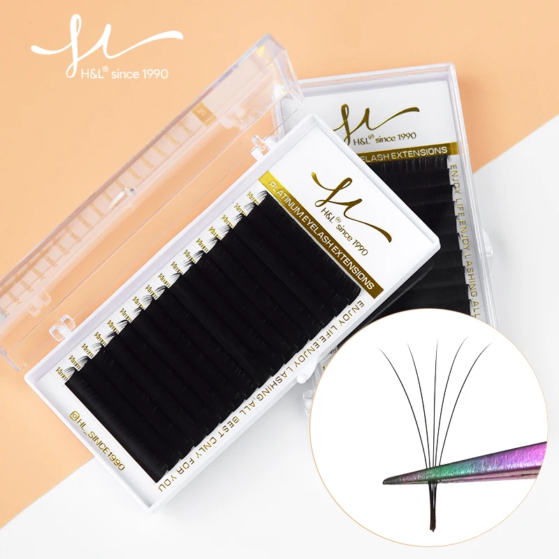 H&L SINCE 1990 16Rows 0.12 Thickness Individual Eyelash Lashes Maquiagem Cilios for Professionals Soft Mink Eyelash Extension