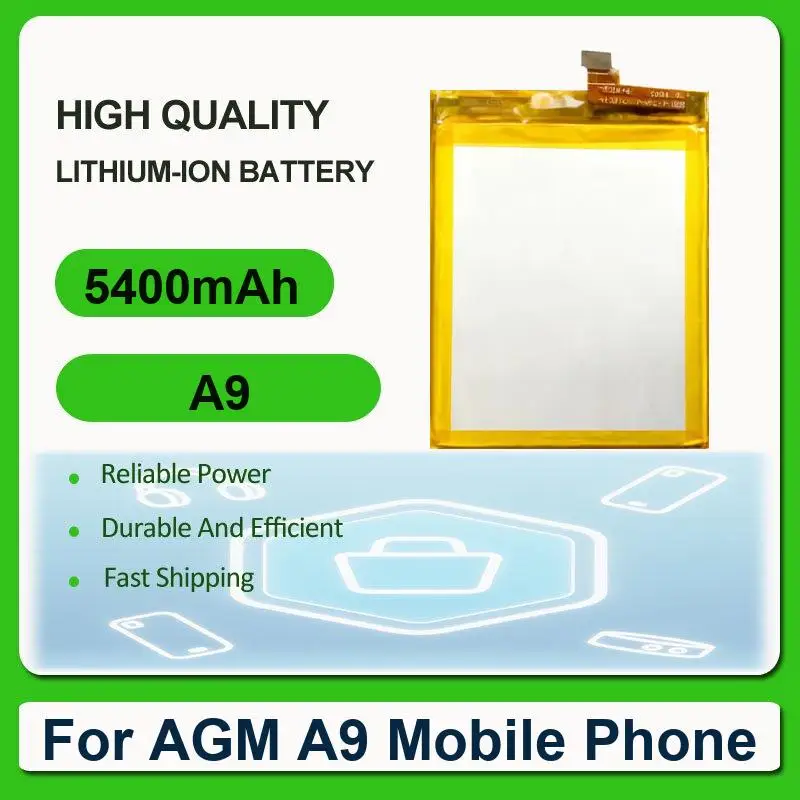 Battery For AGM H3 Mobile Phone M6 M7 A8 mini M5 X1 A9 X2 X2SE A10 X5 X3 M2 A1Q - view 2