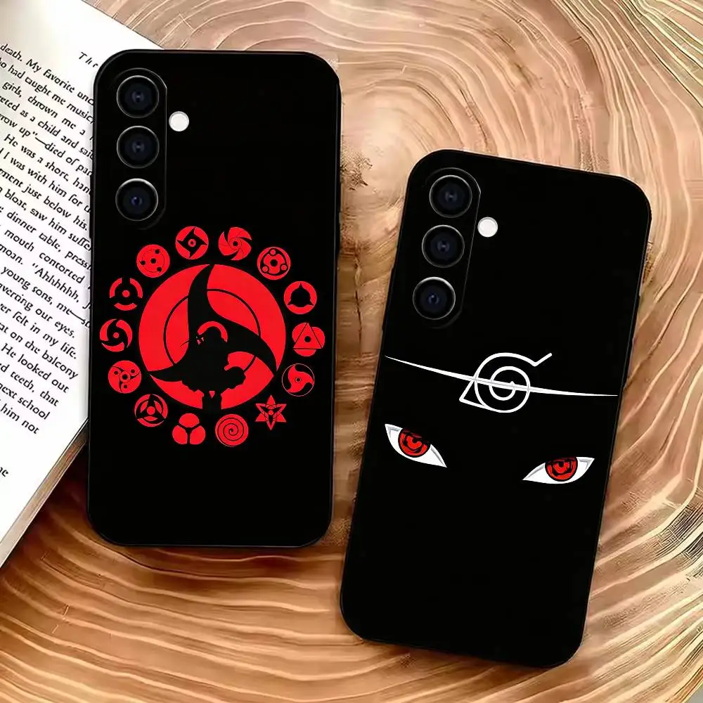 Cool U-Uchiha Sharingan   Phone Case For Samsung A73 20,21s,22,31,32,52,53,72 Soft Black Shell