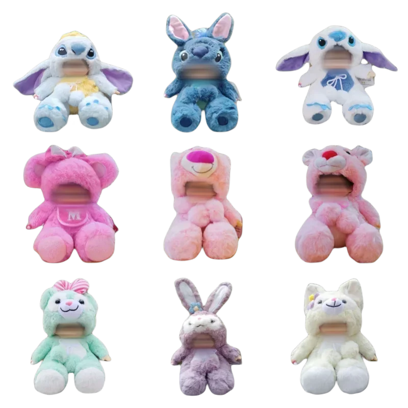 New StellaLou Drag  Plush Doll 20cm  Disney LinaBell Joint Movable Drag Doll Hat Removable Stitch Pooh Bear Drag Monc Plush Toy