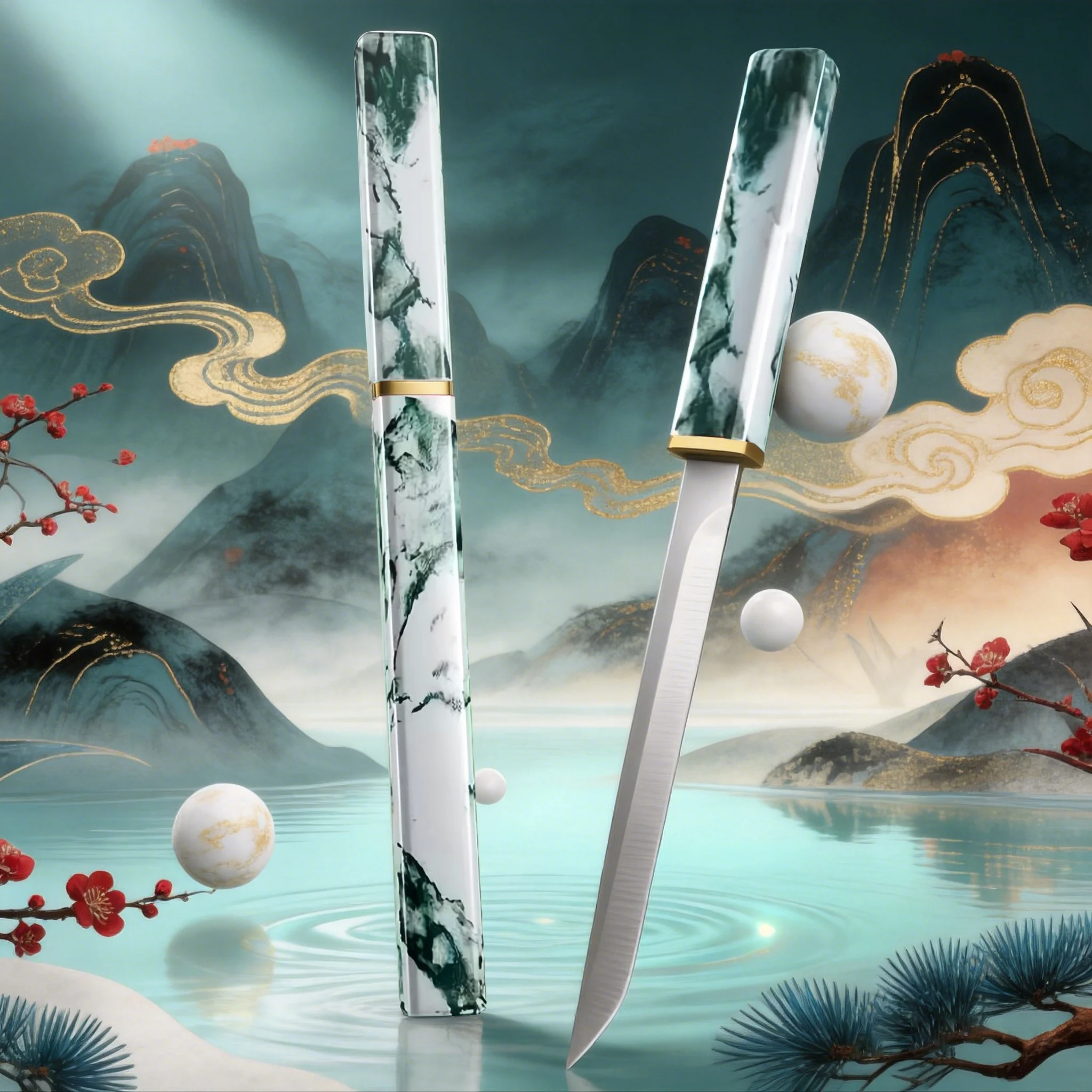 Professional outdoor small knives stainless steel fruit knives for peeling fruits and vegetables and camping meat cutting knives