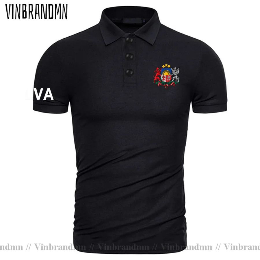 Latvian LVA Shirt Newest Casual Latvia Latvija Polo shirts Men Short Sleeve Classic Brand Clothing Country Flag Nation Team Tops