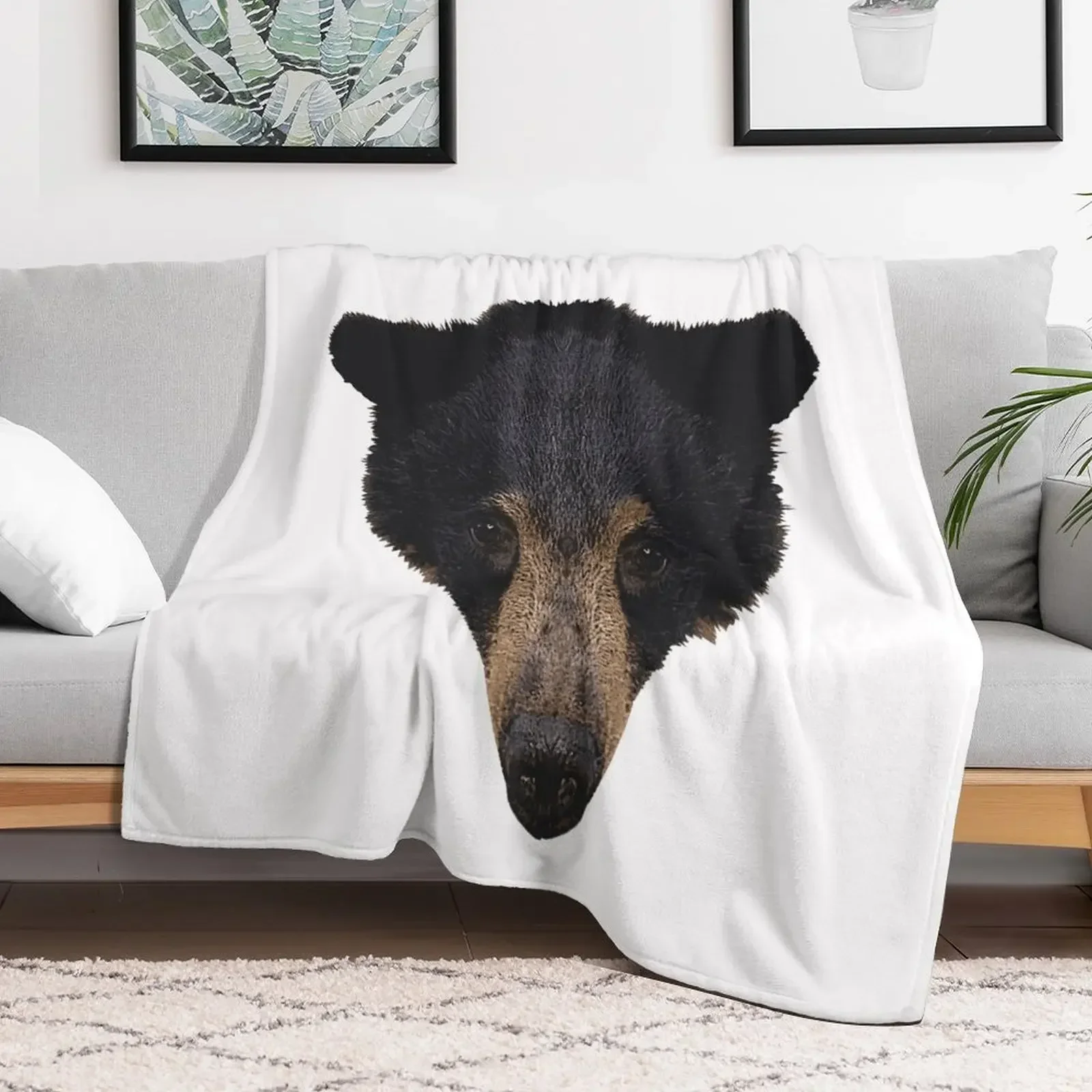 Black bear baby, great bear designs, cute animal designs girls Throw Blanket Flannel Fabric blankets and throws Blankets