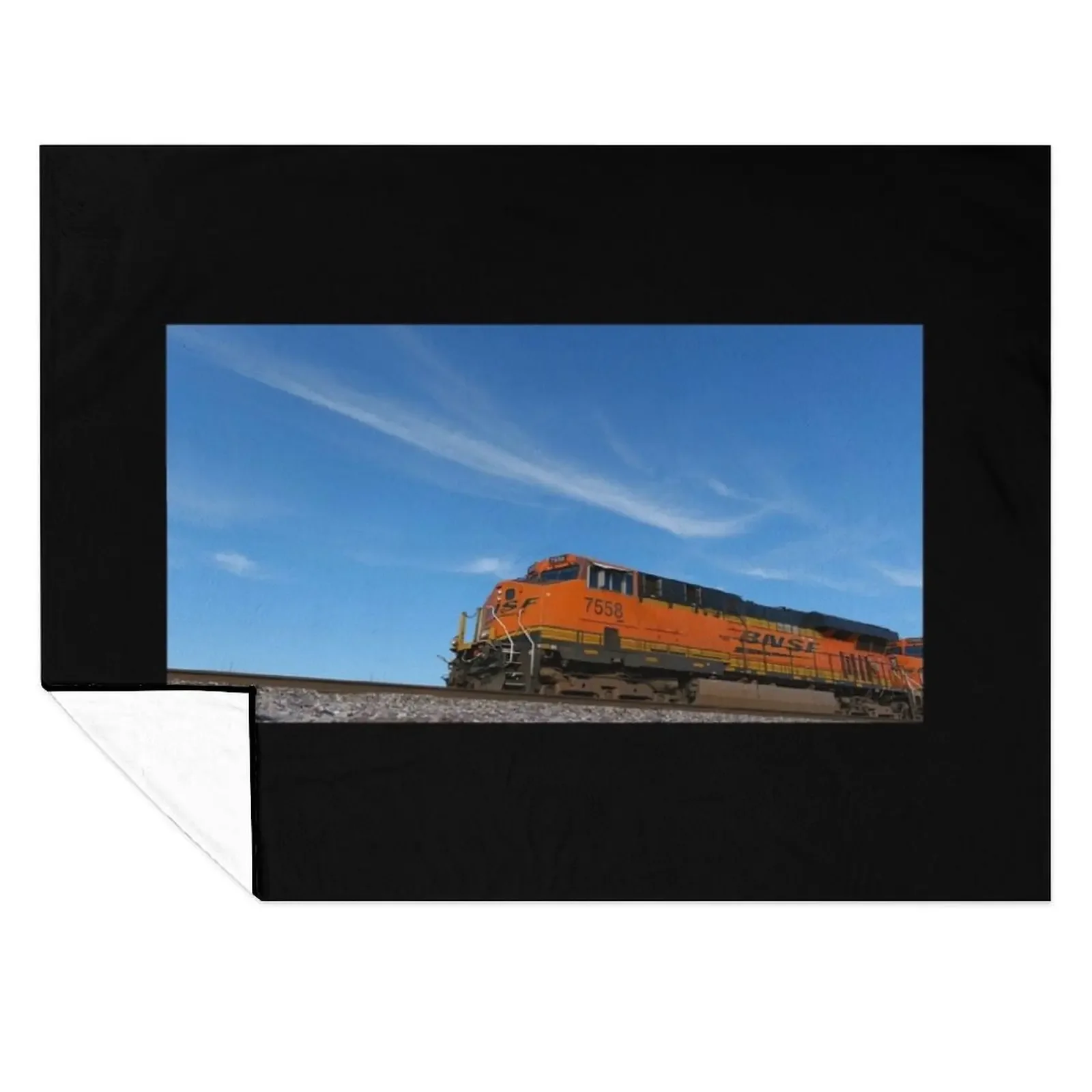 

BNSF #7558 GE ES44DC Locomotive Leading 6K Throw Blanket Luxury Soft Big Luxury Brand for babies Blankets
