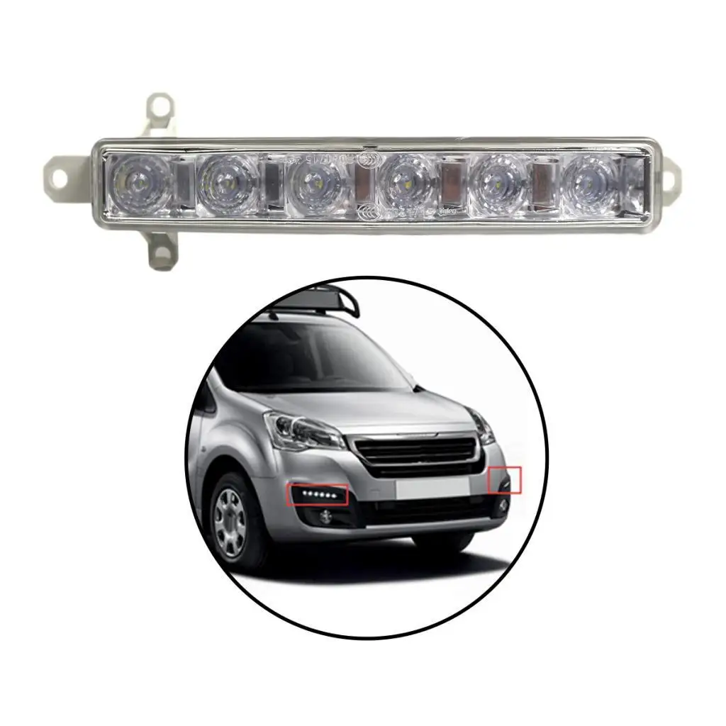 LED Fog Daytime Running Lights 9677409380 Equipment Repair Easy to Install Part