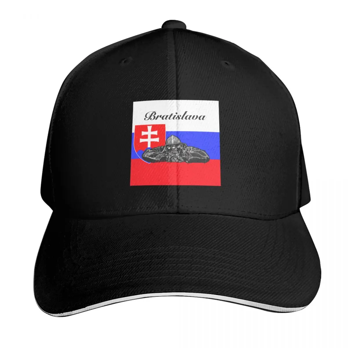 Bratislava, Slovakia, umil (The Watcher) Baseball Cap Streetwear Hip Hop Trendy Vintage Retro Embroidered Lightweight Packable