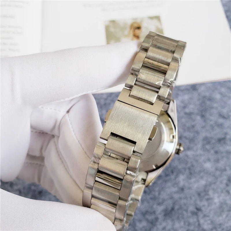 Jam Tangan Mekanik Otomatis Pria Mewah Berkualitas Tinggi 2025, Diameter 43mm, Tali Baja Tahan Karat 904L, Jam Tangan Kasual AAAAA