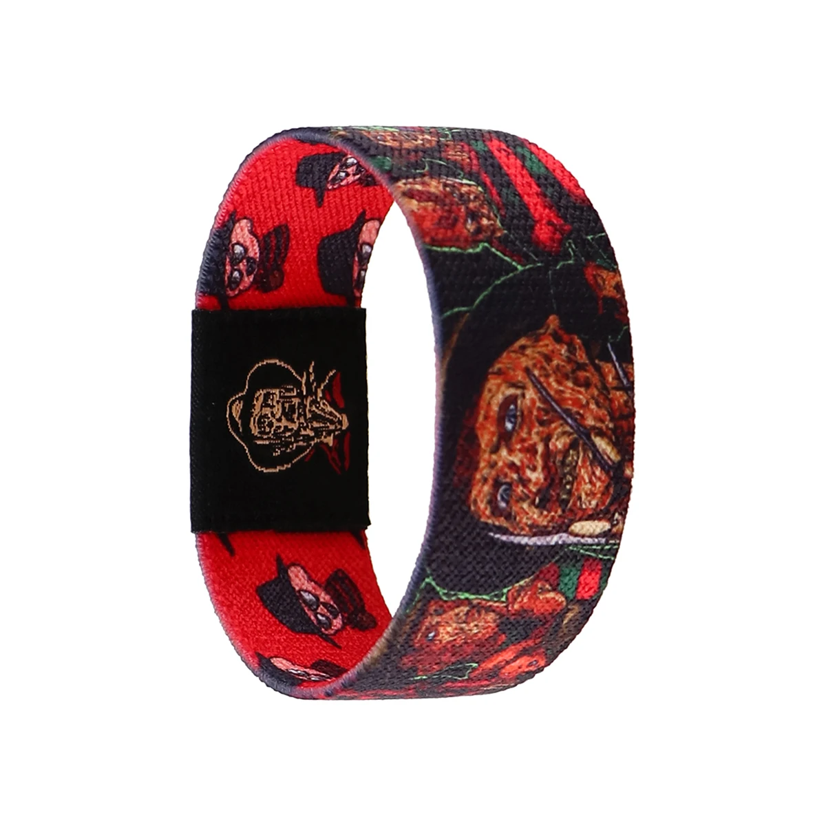 Halloween Horror Movies Stretch Wristband Bracelet Cartoon Bracelet Gift Pattern Wide Band Bangles Fashion Accessories