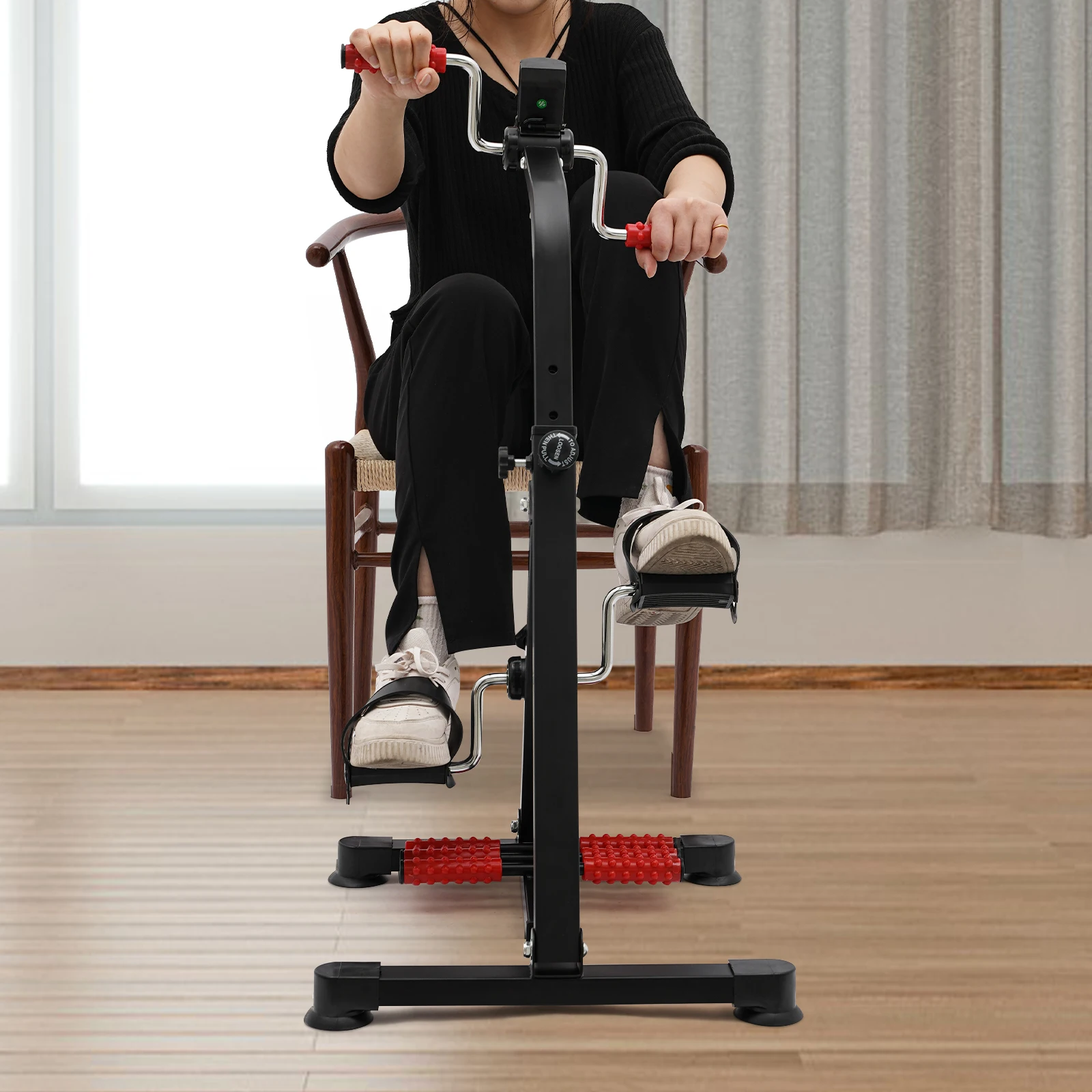 

Велотренажер с педалями, фитнес-велосипед с ЖК-экраном, тренажер для восстановления рук, ног и коленей для пожилых людей