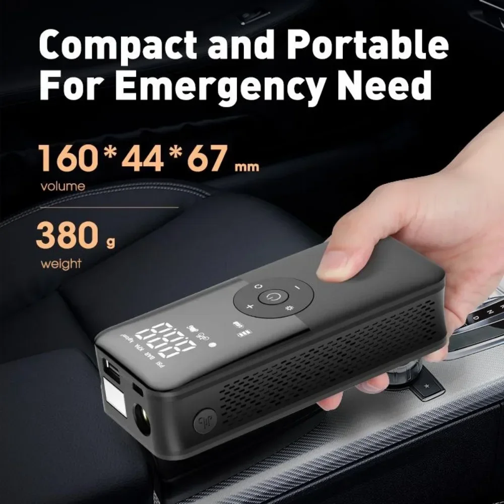 Portable Rechargeable Digital Air Pump for Car Motorcycle Bicycle Balls Cordless Compressor