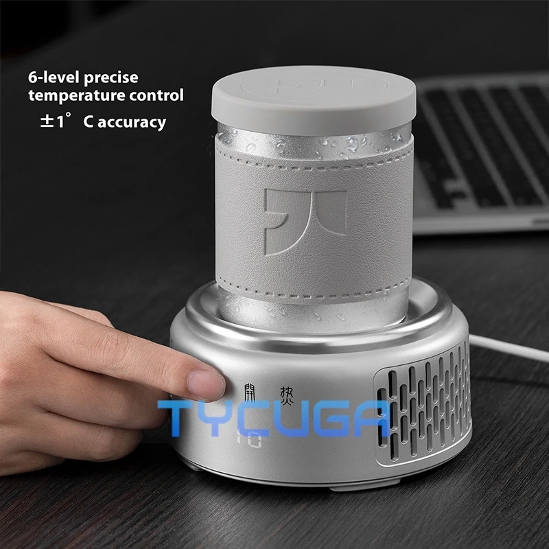 Schnelle Kühlung Tasse Matte Große Kapazität Heizung Kleine Büro Mobile Getränke Kühler Kühler Heiß Kalt Dual Modus Temperatur Control