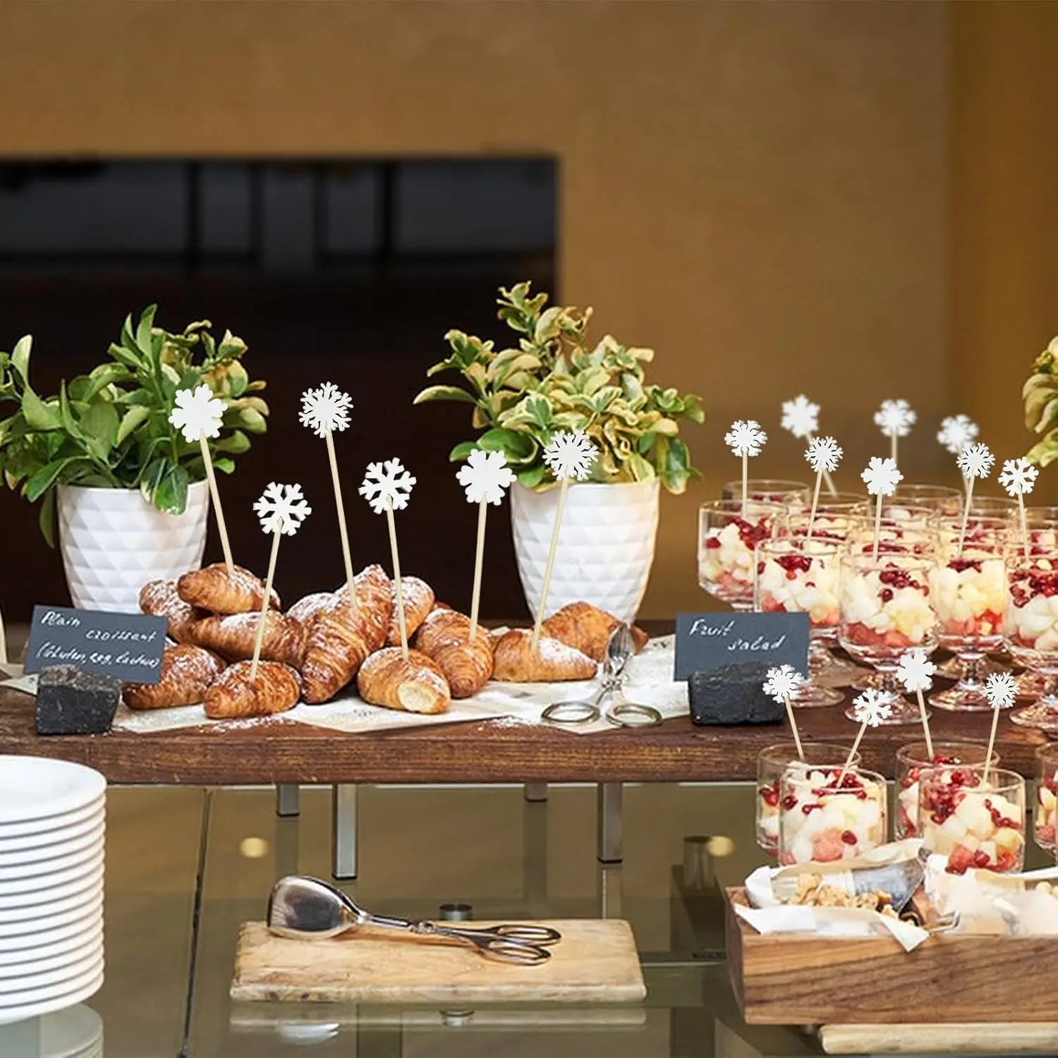 أعواد طعام فواكه ناتال، باباي نويل، فلوكو دي نف، بونيكو دي نف، مسواك كوكتيل، قطعة علوية للكب كيك، ديكورنا دو بارتي، 50