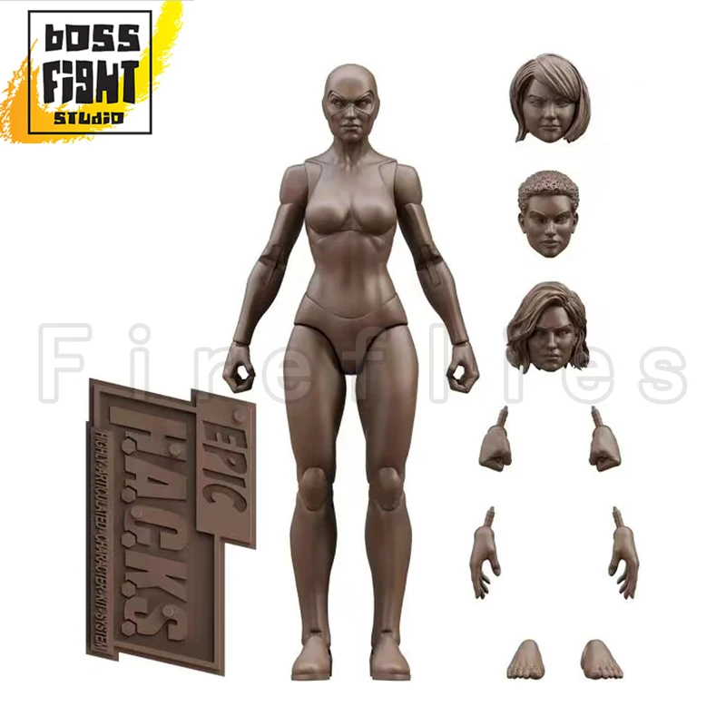 ฟิกเกอร์แอคชั่น 1/12 ขนาด 6 นิ้ว บอสไฟท์ สตูดิโอ ตัวละครแฟนตาซี แบบเปล่า ชาย/หญิง ของสะสมอนิเมะ โมเดลของเล่น