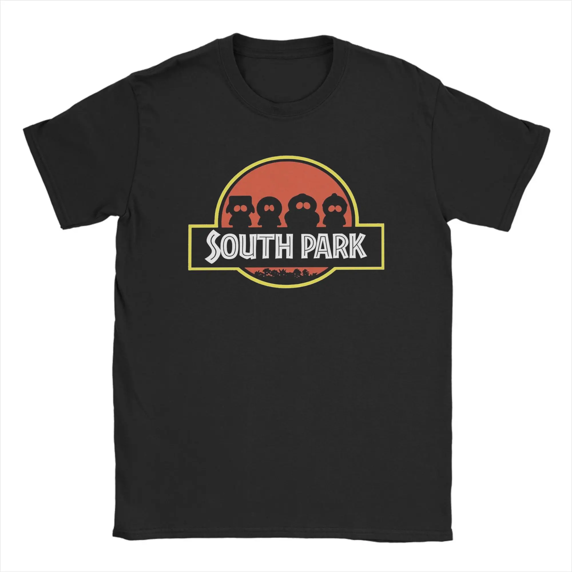 

Graphic Printing Jurassic Souths T Shirt For Unisex Vintage parked Pure Cotton Tee Shirt Short Sleeve Clothes