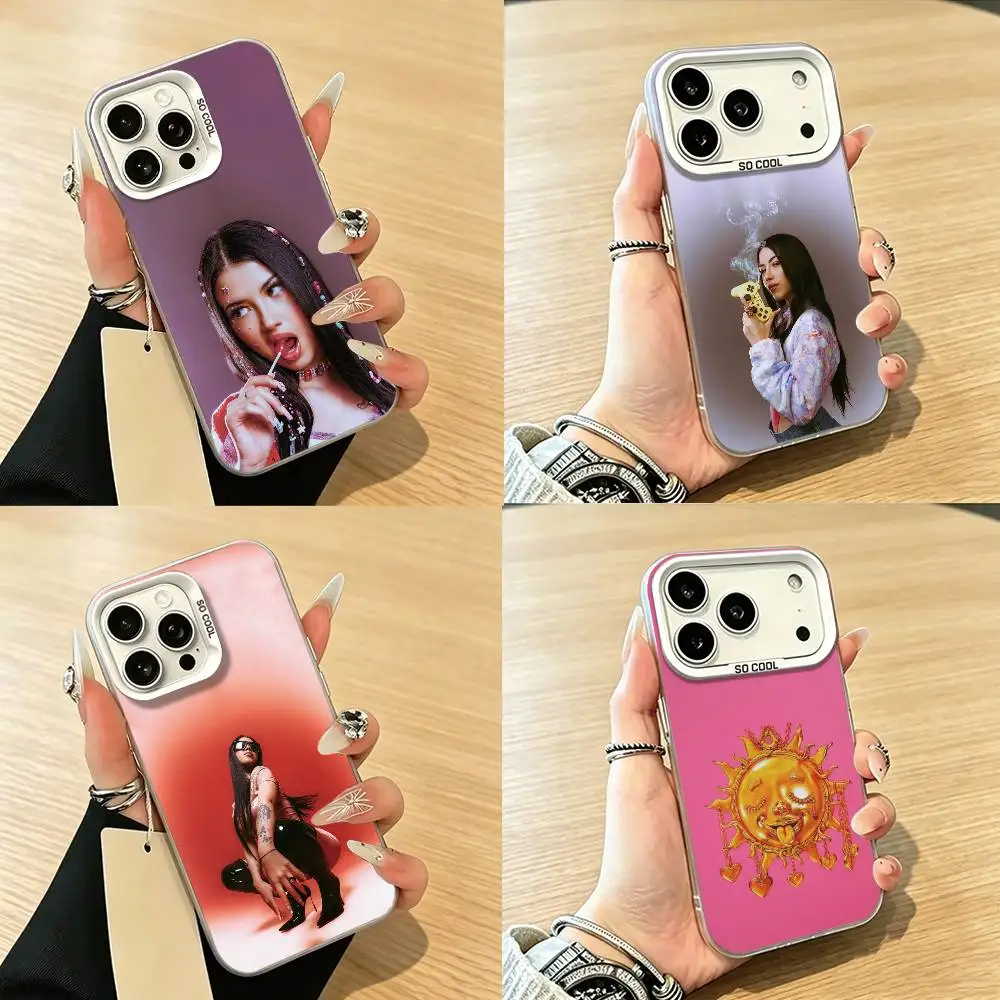 

A-ANNA Pepe VERA BADDIE Phone Case For iPhone 17,16,15,14,13,12,11 Plus,Pro Max,XS,Colorful Silver White Cover