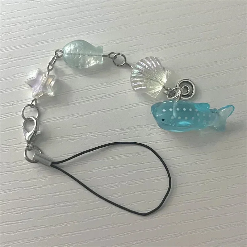 

Summer Whale Shark Charm Keychain/Phone Charm Handmade Sea Theme Inspired Starfish Keychains Accessory Fish Aesthetic y2k Unique