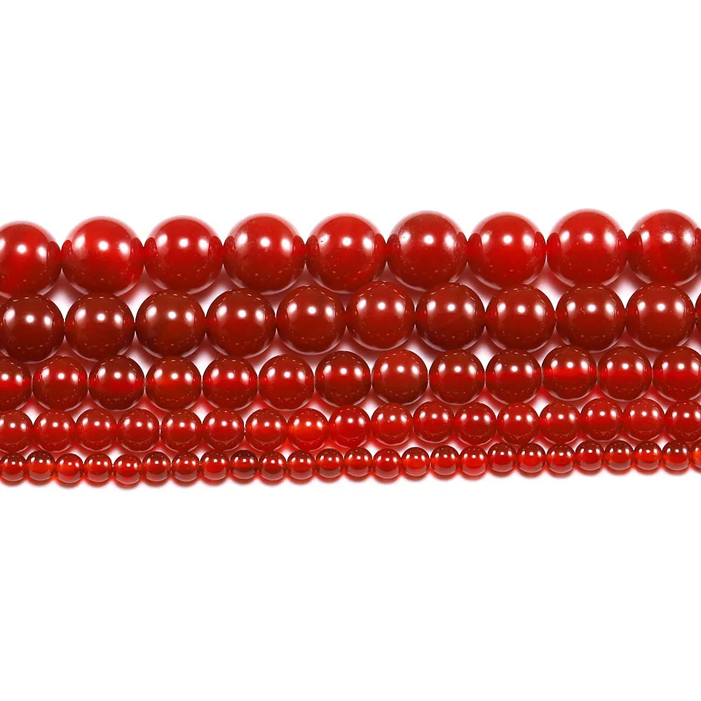 Manufacturers Direct Selling Natural Stone Wholesale DIY Bracelet Buddha Beads Red Agate Loose Beads Carnelian semi-finished Bea