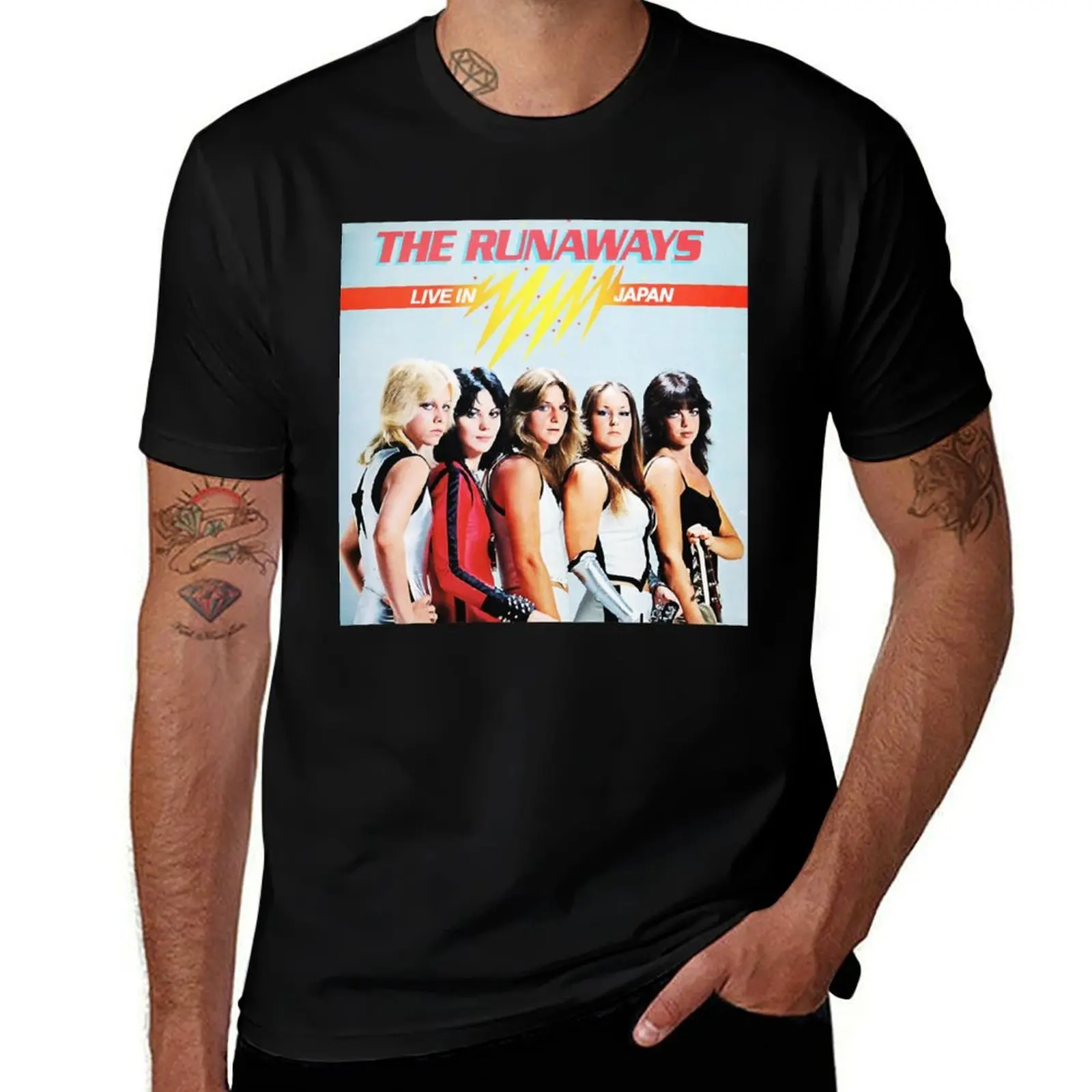 

Футболка THE RUNAWAYS For Fans, мужская одежда, футболка большого размера, мужская футболка