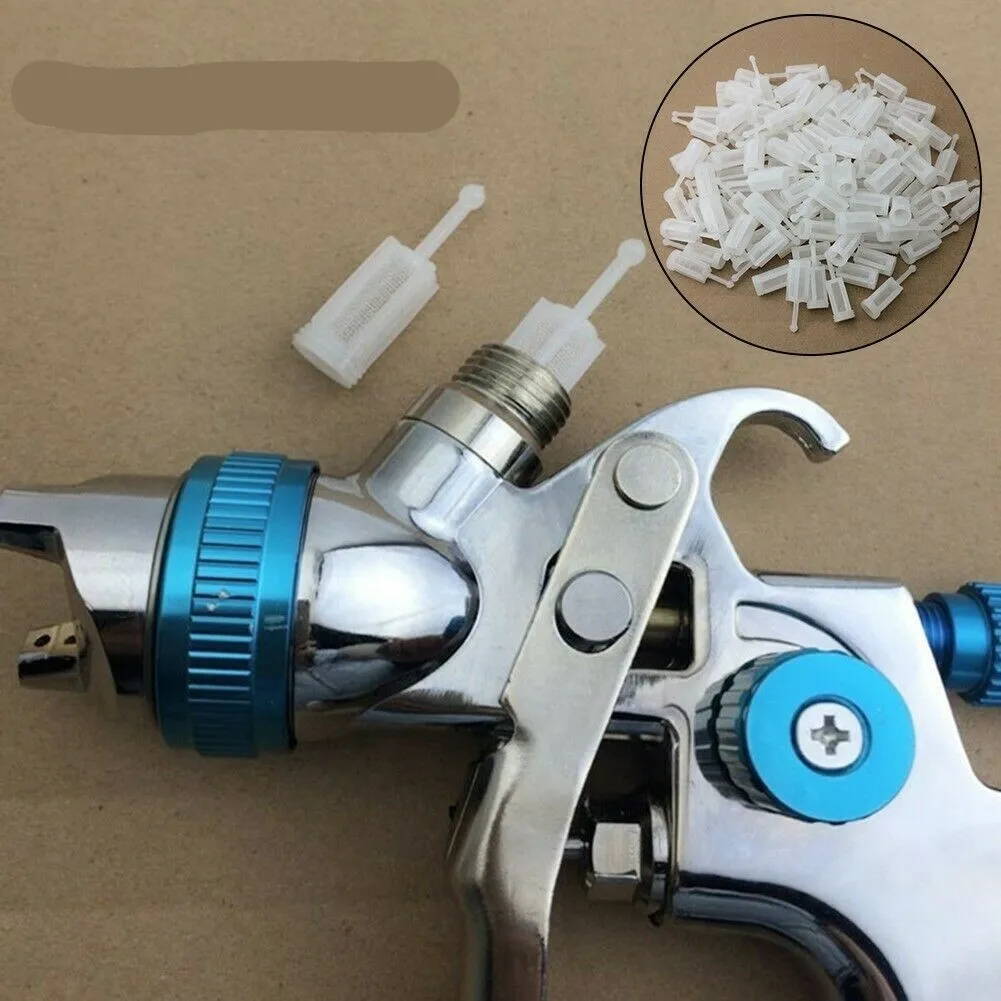 Gravity Feed Spray Pot Paint Filter Feed 24pcs Accessories Disposable Filters Gravity HVLP Paint Strainers Tools