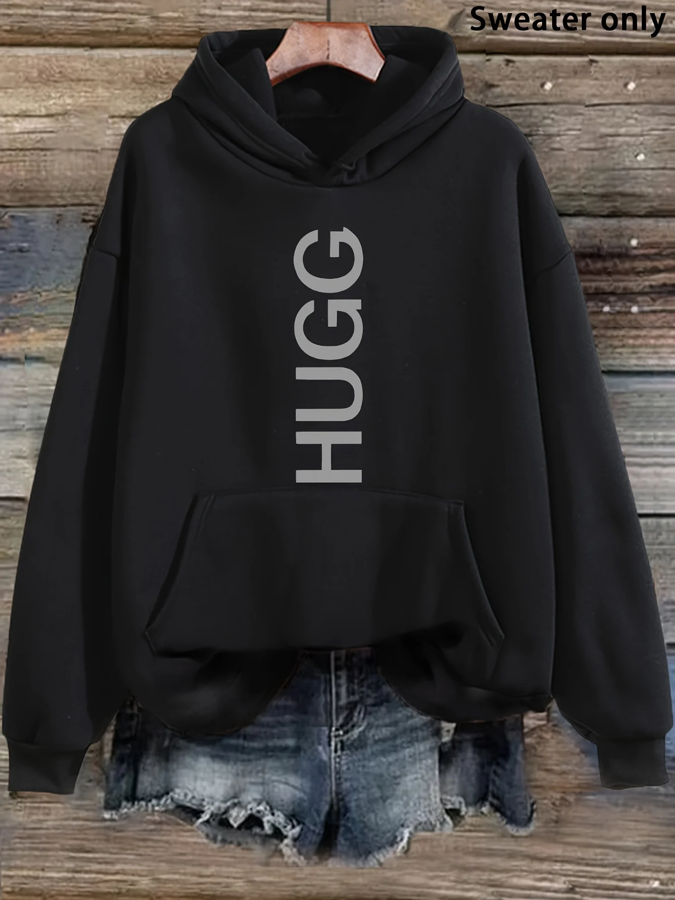 

Женская осенне-зимняя теплая и свободная повседневная замшевая толстовка с капюшоном и длинными рукавами с мультяшным принтом