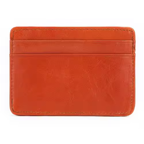 New Cow Leather Men's Card Bag Coin Purse Slim Credit Card Holder Wallet For Men and Women ID Card Pocket - Image 12