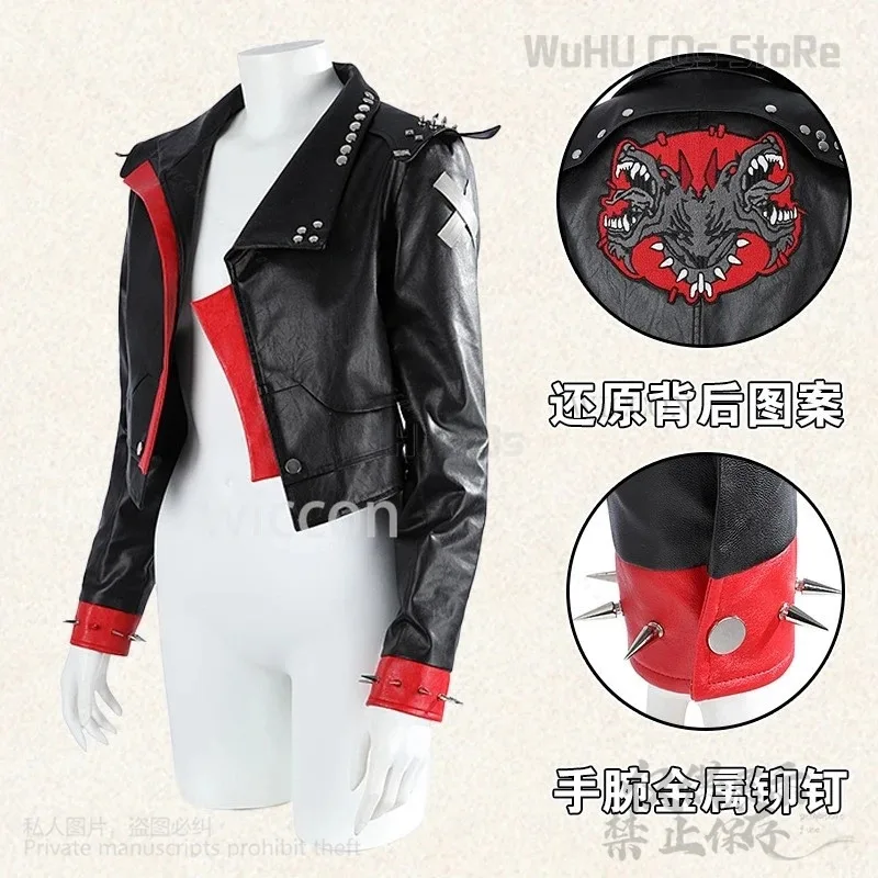 

Аниме игра LoL Косплей Костюм Arcane Vi пальто парики уши Хэллоуин Рождество для девочек Customizeda;k6;8',