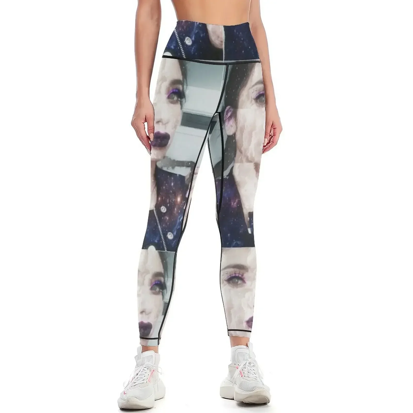 

Kirstin Galaxy Braids Leggings sportswear gym Legging sexy woman sports shirts gym harem pants Womens Leggings