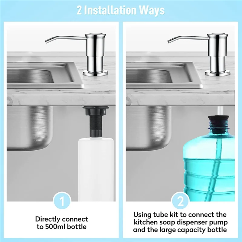 

AB66-Для кухонной раковины, дозатор мыла, хромированная конструкция столешницы, встроенный для блока распределения смесителя для ванной комнаты