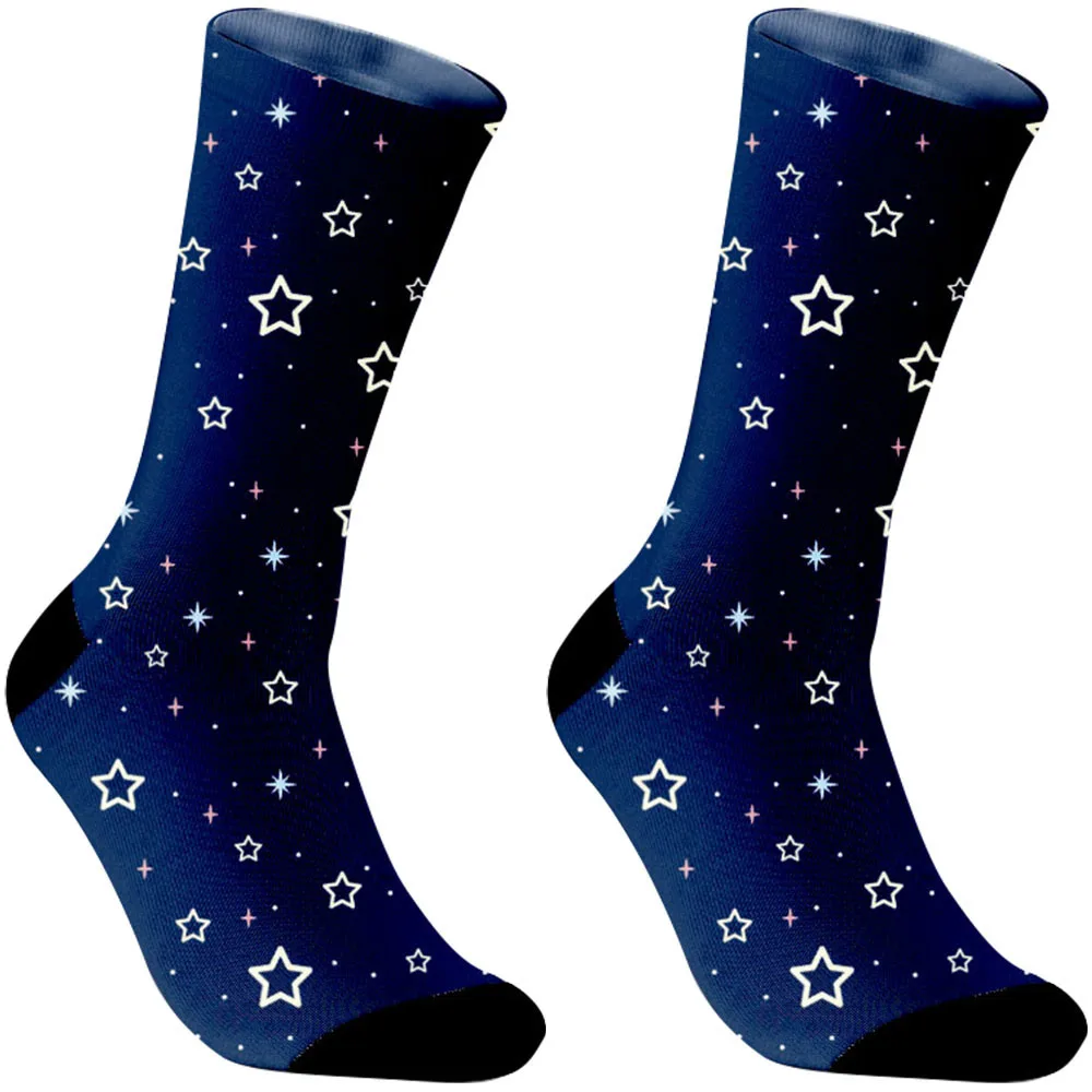 

2025 New Breathable cotton blend spray painted socks, suitable for all seasons